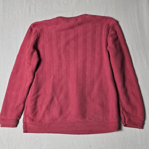 Vintage Polo Ralph Lauren Sweater Mens MediumRed Heavyweight Pullover Tight Knit - Picture 2 of 16